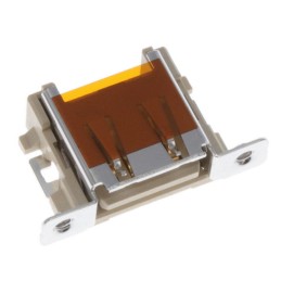 1 pcs : 5353928-1 - CONN RCP USB2.0 TYPEA PNL MNT RA