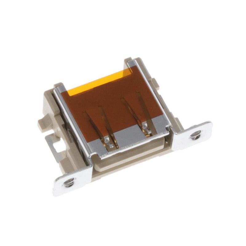 1 pcs : 5353928-1 - CONN RCP USB2.0 TYPEA PNL MNT RA