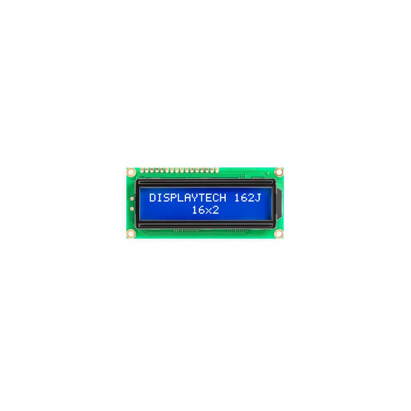 1 pcs - Displaytech 162J CC BC-3LP 162J Alphanumeric LCD Display, White on, 2 Rows by 16 Characters, Transmissive