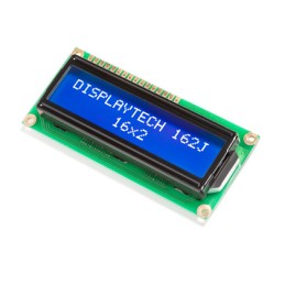 1 pcs - Displaytech 162J CC BC-3LP 162J Alphanumeric LCD Display, White on, 2 Rows by 16 Characters, Transmissive