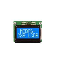 1 pcs - Midas MC20805B6W-BNMLW3.3-V2 LCD LCD Display, 2 Rows by 8 Characters