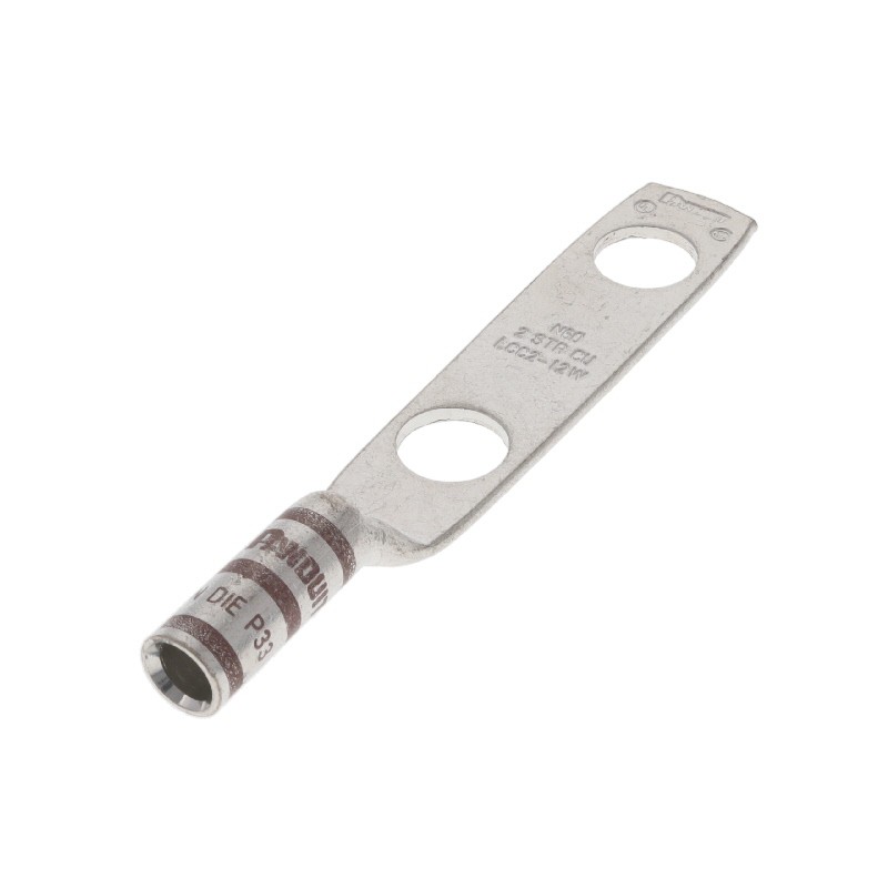 1 pcs : LCC2-12W-Q - CONN TERM RECT TONG 2 AWG 1/2