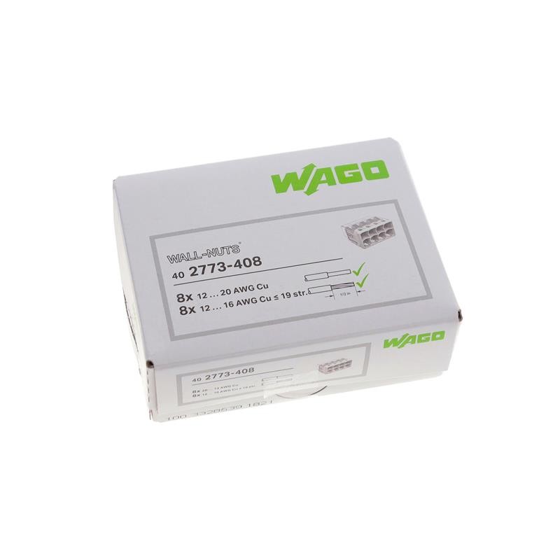 1 pcs : 2773-408/K000-0002 - CONN SPLICE 20-12AWG 8COND 40PCS