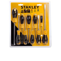 1 pcs - Stanley Phillips, Pozidriv, Slotted Screwdriver Set, 10-Piece