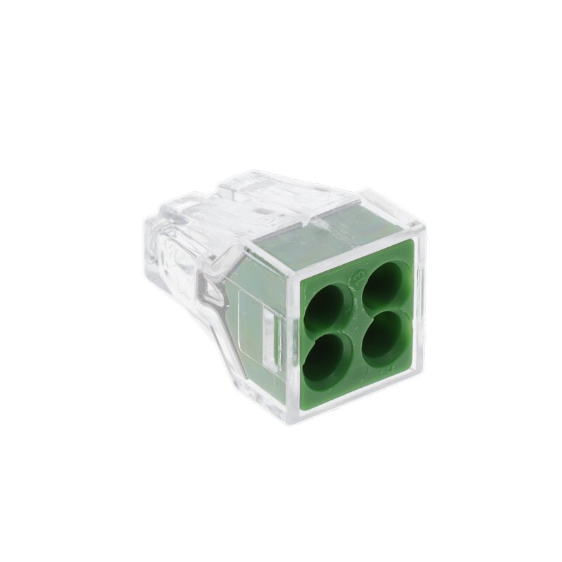 1 pcs : 773-114/K194-4045 - PUSHWIRE SPLICING CONNECTOR 4-