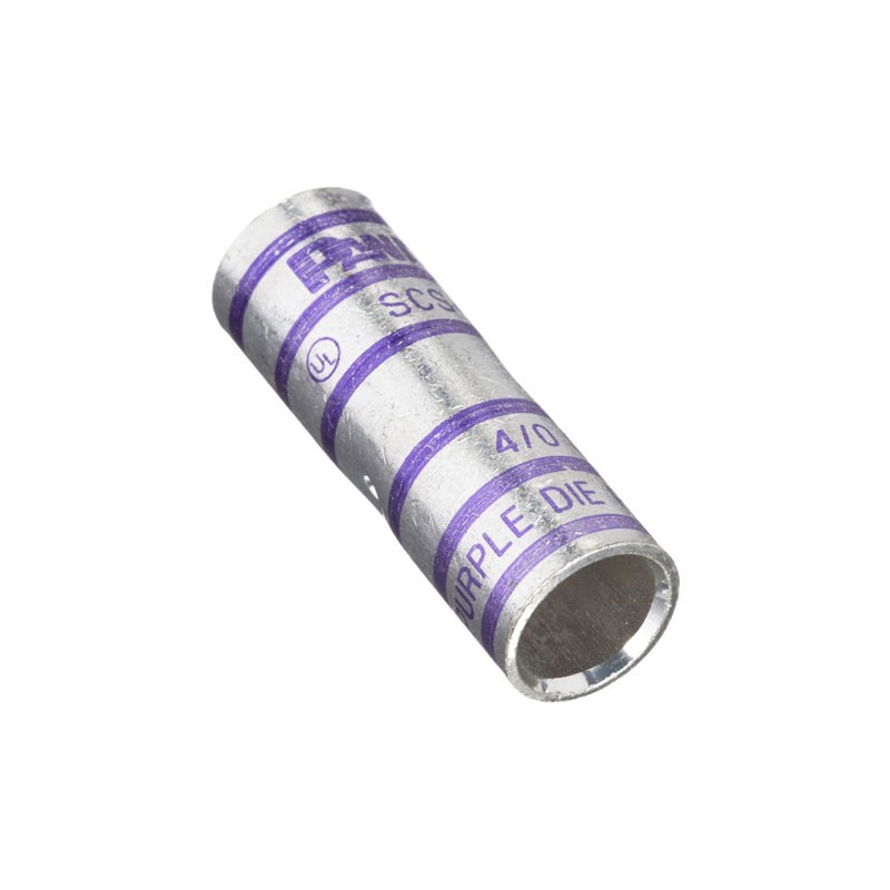 1 pcs : SCS4/0-X - CONN BUTT SPLICE 4/0 AWG CRIMP