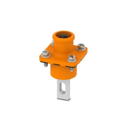 1 pcs : 1130816 - PANEL MOUNT, BUSBAR, ORANGE (+)