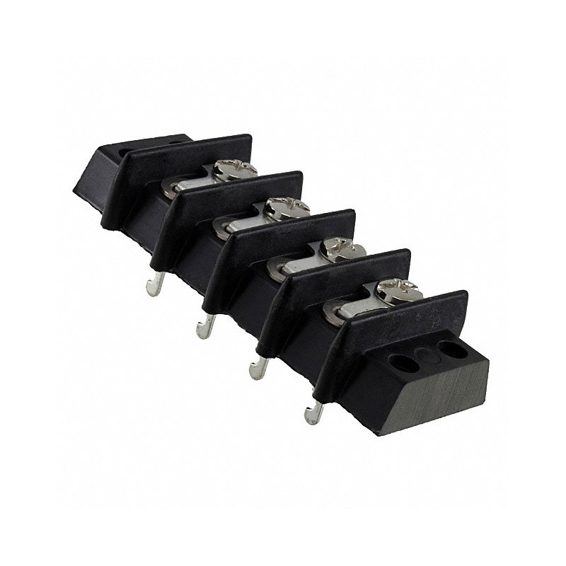 1 pcs : 4-142-Y - CONN BARRIER STRIP 4CIRC 0.563'