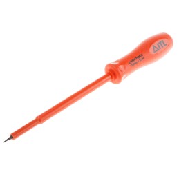 1 pcs - ITL Insulated Tools Ltd Slotted Insulated Screwdriver, 5 x 1 mm Tip, 150 mm Blade, VDE/1000V, 227 mm Overall