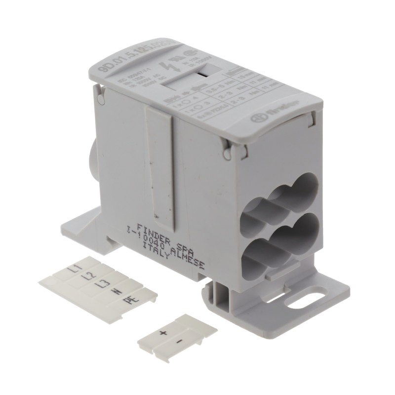 1 pcs : 9D.01.5.125.0206 - POWER DIST BLOCK 125 A 8POS