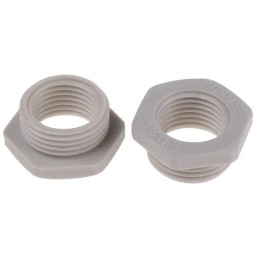 1 Bag of 25 - RS PRO Cable Gland Adaptor, M20 Exterior Thread, M16 Interior Thread, Nylon 66