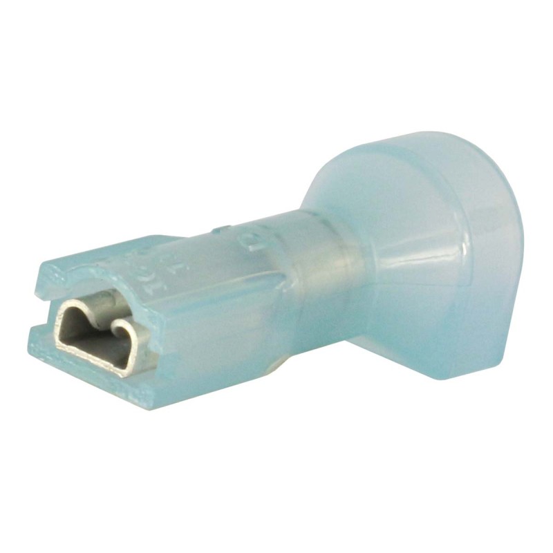 1 Bag of 50 - RS PRO Blue Insulated Female Spade Connector, Receptacle, 0.5 x 2.8mm Tab Size