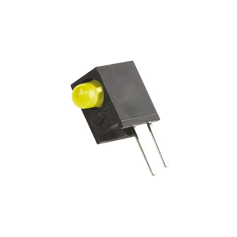 1 pcs - Marl 113-311-04, Yellow Right Angle PCB LED Indicator, Through Hole 2.1 V