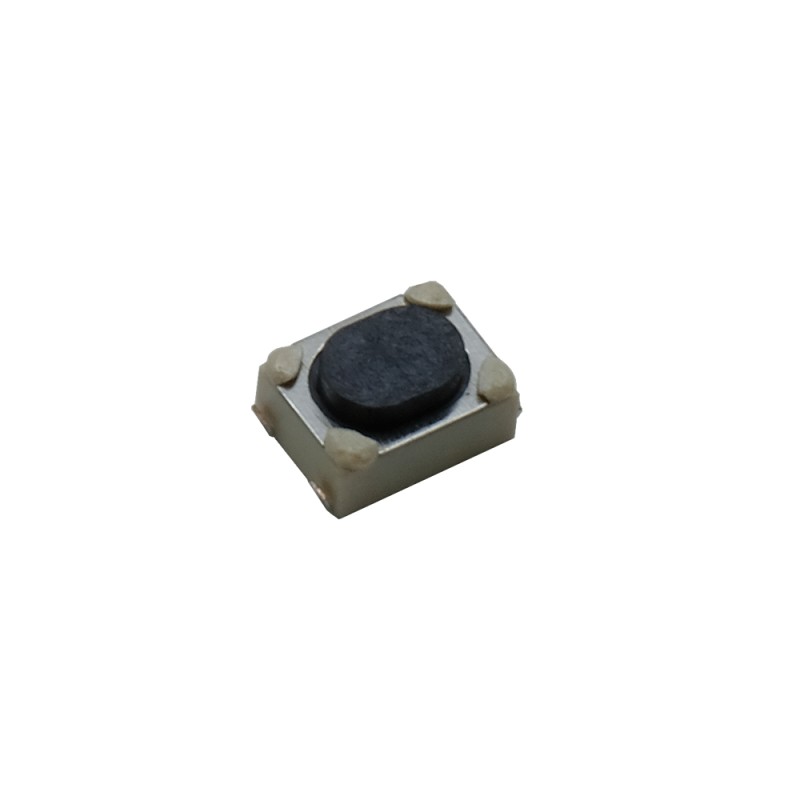 3000 pcs - Black Hard Actuator Tactile Switch, SPST 50 mA max 4.2mm Surface Mount