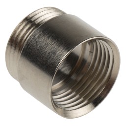 1 Pack of 5 - Lapp Cable Gland Adaptor, PG13.5 Exterior Thread, M20 Interior Thread, Nickel Plated Brass, SKINDICHT Series