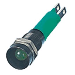 1 pcs - CML Innovative Technologies Green Panel Mount Indicator, 12V, 8mm Mounting Hole Size