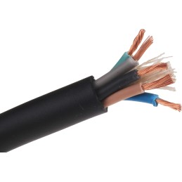1 Reel of 50 M - RS PRO 5 Core Power Cable, 2.5 mm², 50m, Black CPE Sheath, 450/750 V ac