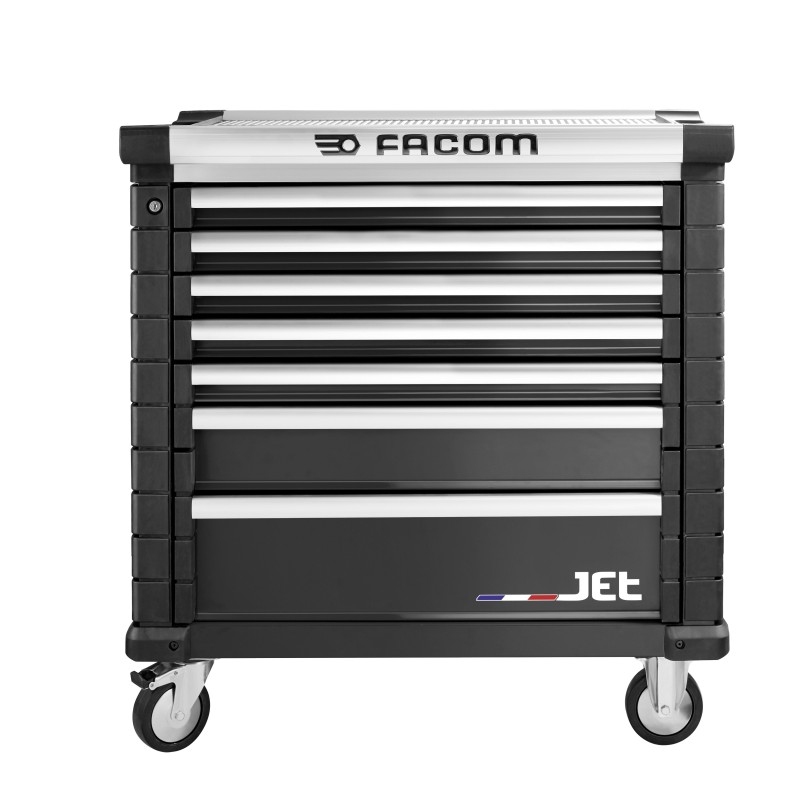1 pcs - Facom 7 drawer Wheeled Tool Chest, 1005mm x 575mm x 1004mm