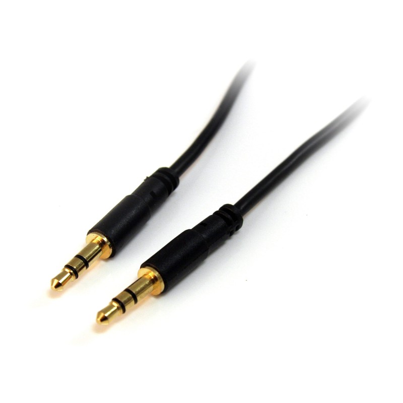 1 pcs - StarTech.com Male 3.5mm Stereo Jack to Male 3.5mm Stereo Jack Aux Cable, Black, 900mm