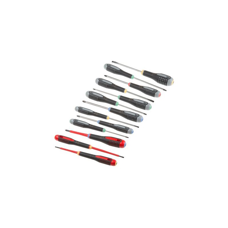 1 pcs - Bahco BE-9875 Phillips, Pozidriv, Slotted, Torx Screwdriver Set, 13-Piece