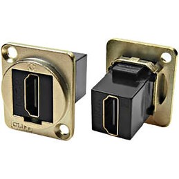 1 pcs - RS PRO Type A 2 Way Female Feedthrough HDMI Connector