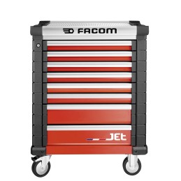 1 pcs - Facom 8 drawer Wheeled Tool Chest, 1005mm x 575mm x 814mm