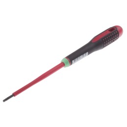 1 pcs - Bahco Torx Screwdriver, T10 Tip, 100 mm Blade, VDE/1000V, 222 mm Overall