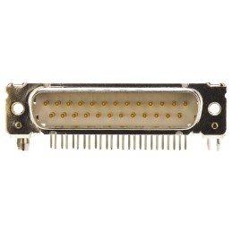 1 pcs - TE Connectivity Amplimite HD-20 25 Way Right Angle Through Hole D-sub Connector Plug, 2.76mm Pitch