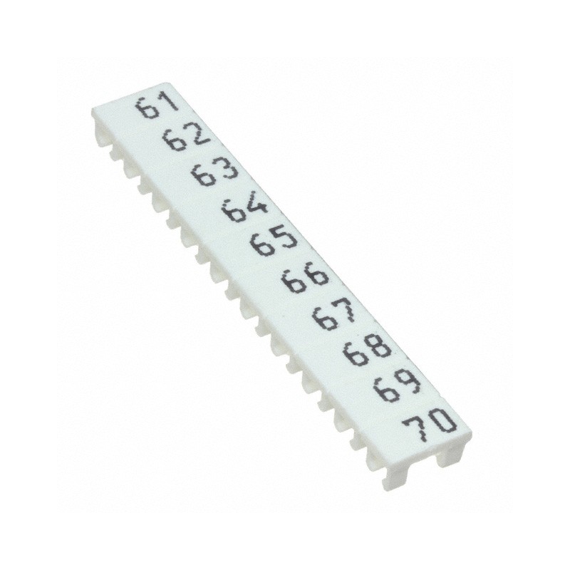 1 pcs : XW5Z-S2.5LB-61-70 - TB LABEL 2.5MM MARKING 61-70