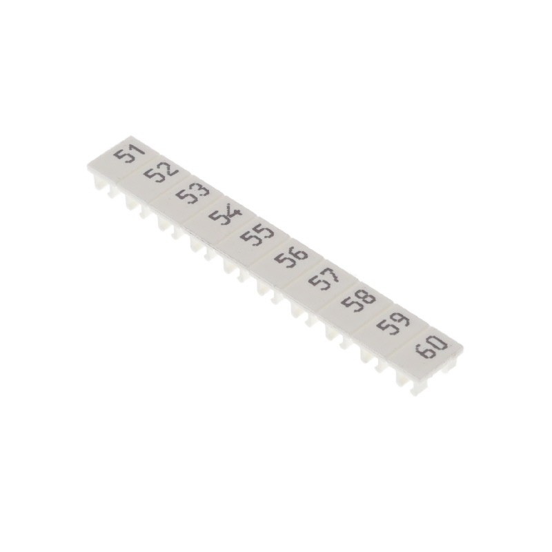 1 pcs : XW5Z-S4.0LB-51-60 - TB LABEL 4MM MARKING 51-60