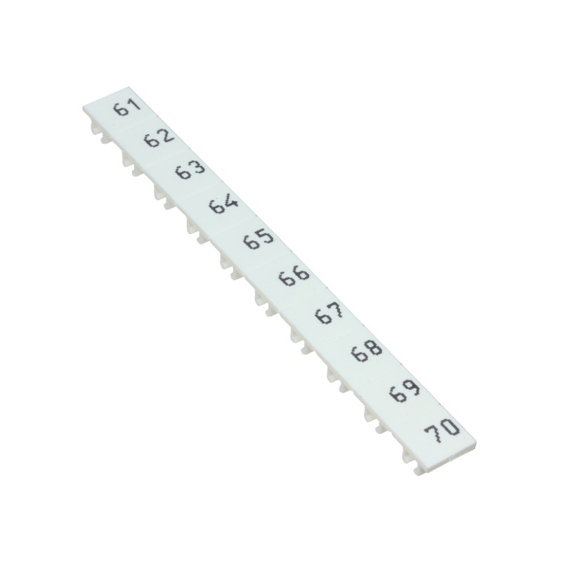 1 pcs : XW5Z-S6.0LB-61-70 - TB LABEL 6MM MARKING 61-70
