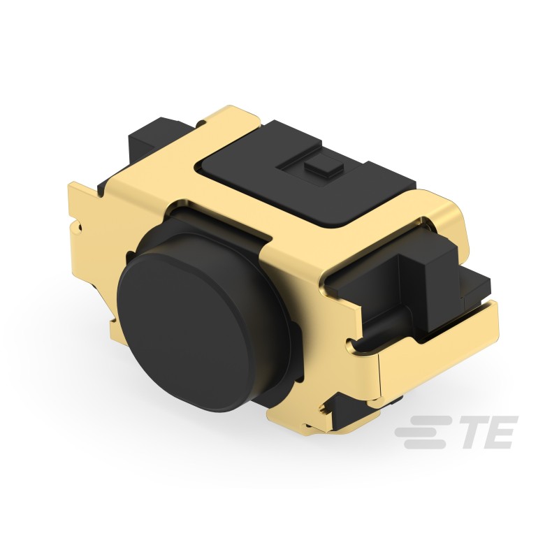 5 pcs - Black Cap Tactile Switch, SPST 50mA 2.1mm Surface Mount