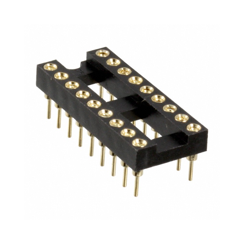1 pcs : SA183040 - CONN IC DIP SOCKET 18POS GOLD