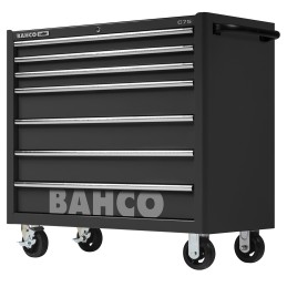 1 pcs - Bahco 7 drawer Stainless Steel (Top) Wheeled Tool Chest, 985mm x 1016mm x 501mm