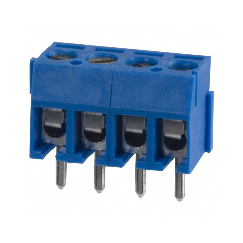 1 pcs : OSTTE040161 - TERM BLK 4POS SIDE ENT 3.5MM PCB