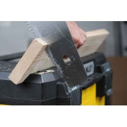 1 pcs - Stanley Tools Rolling Workshop Plastic Tool Box, with 2 Wheels, 570 x 410 x 570mm