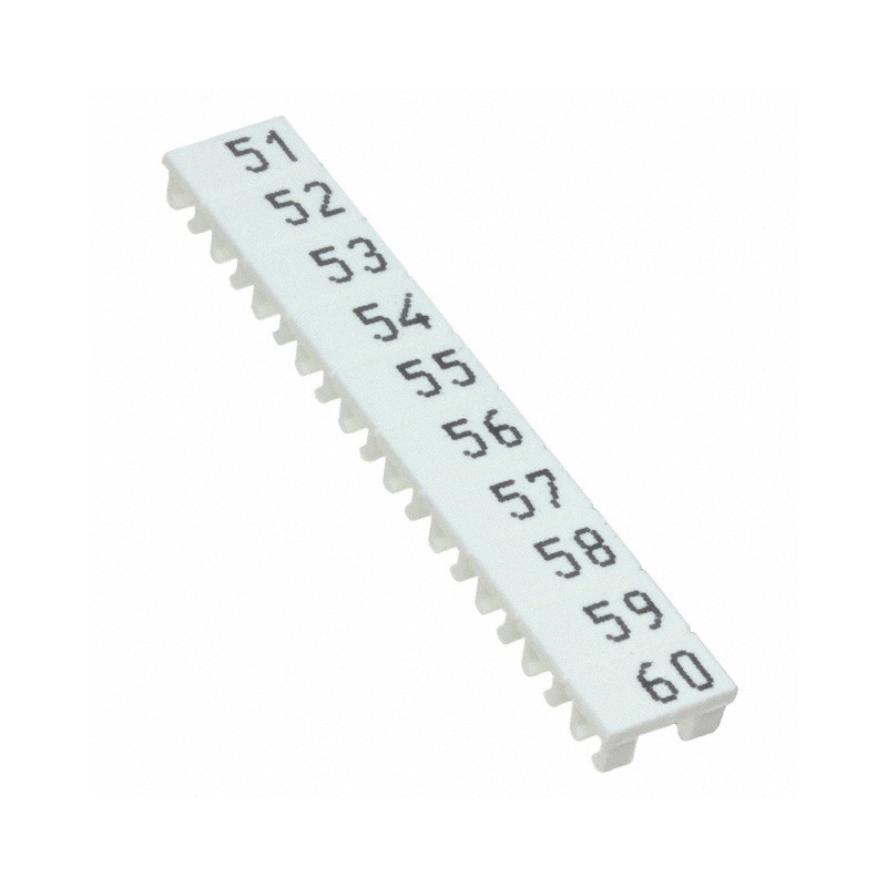 1 pcs : XW5Z-S2.5LB-51-60 - TB LABEL 2.5MM MARKING 51-60