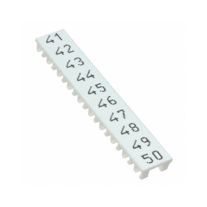 1 pcs : XW5Z-S2.5LB-41-50 - TB LABEL 2.5MM MARKING 41-50