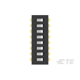 5 pcs - TE Connectivity 8 Way Surface Mount DIP & SIP Switch SPST, Flush Slide Actuator