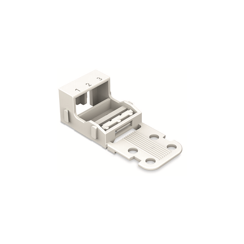 1 pcs : 221-503 - CARRIER SCREW MNT 3POS WHITE