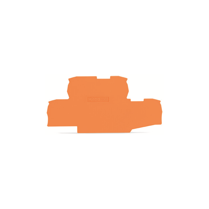 1 pcs : 2002-2792 - END PLATE 0.8 MM THICK ORANGE