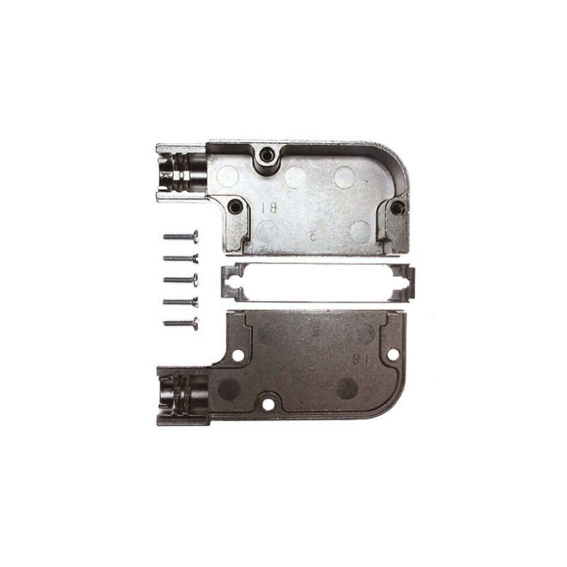 25 pcs - TE Connectivity AMPLIMITE Series Zinc Right Angle D Sub Backshell, 25 Way