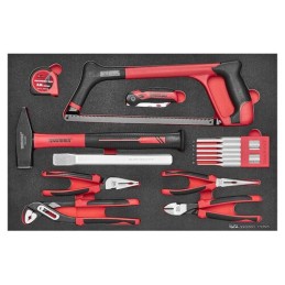 1 pcs - Teng Tools 15 Piece General Tool Set Tool Kit with Foam Inlay