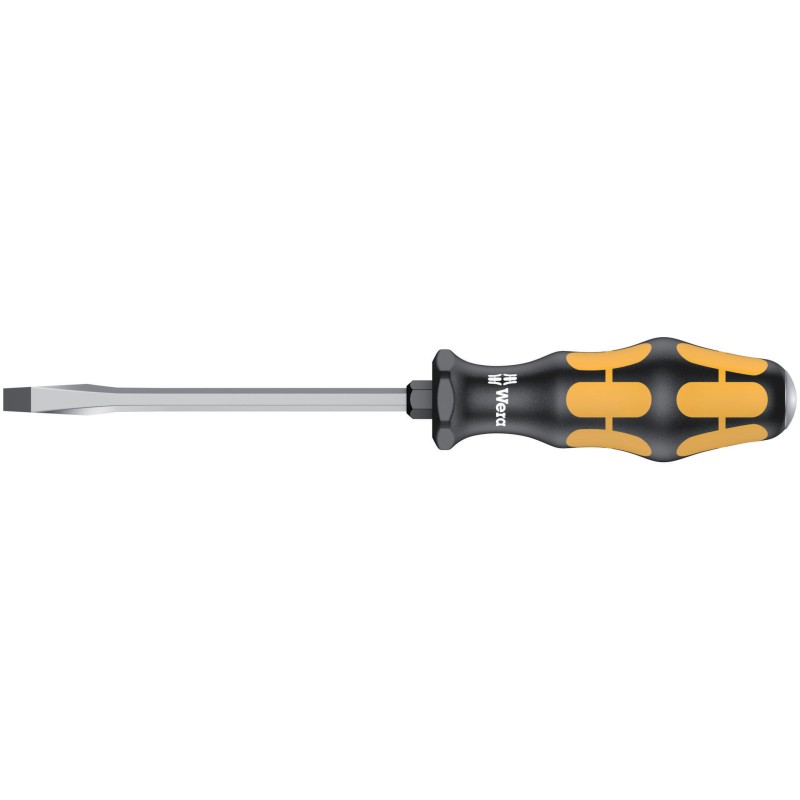 1 pcs - Wera Slotted Screwdriver, 7 x 1.2 mm Tip, 125 mm Blade