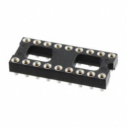 1 pcs : 114-87-318-41-134161 - CONN IC DIP SOCKET 18POS GOLD