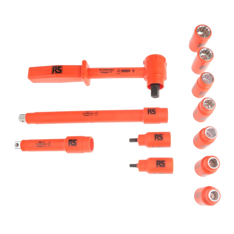 1 pcs - RS PRO 29 Piece Engineers Tool Kit with Case, VDE Approved