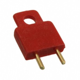 1 pcs : 1460R - PLUG SHORTING INSULATED RED