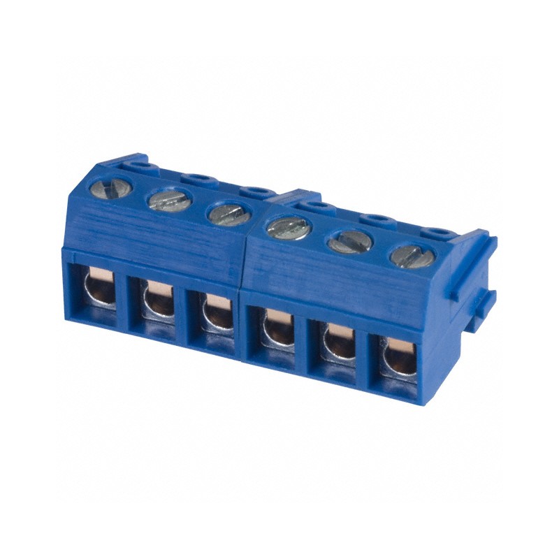 1 pcs : OSTTH060160 - TERM BLOCK PLUG 6POS 90DEG 5MM