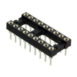 1 pcs : D2818-42 - CONN IC DIP SOCKET 18POS GOLD