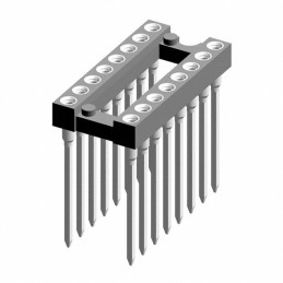 1 pcs : 123-87-316-41-001101 - CONN IC DIP SOCKET 16POS GOLD